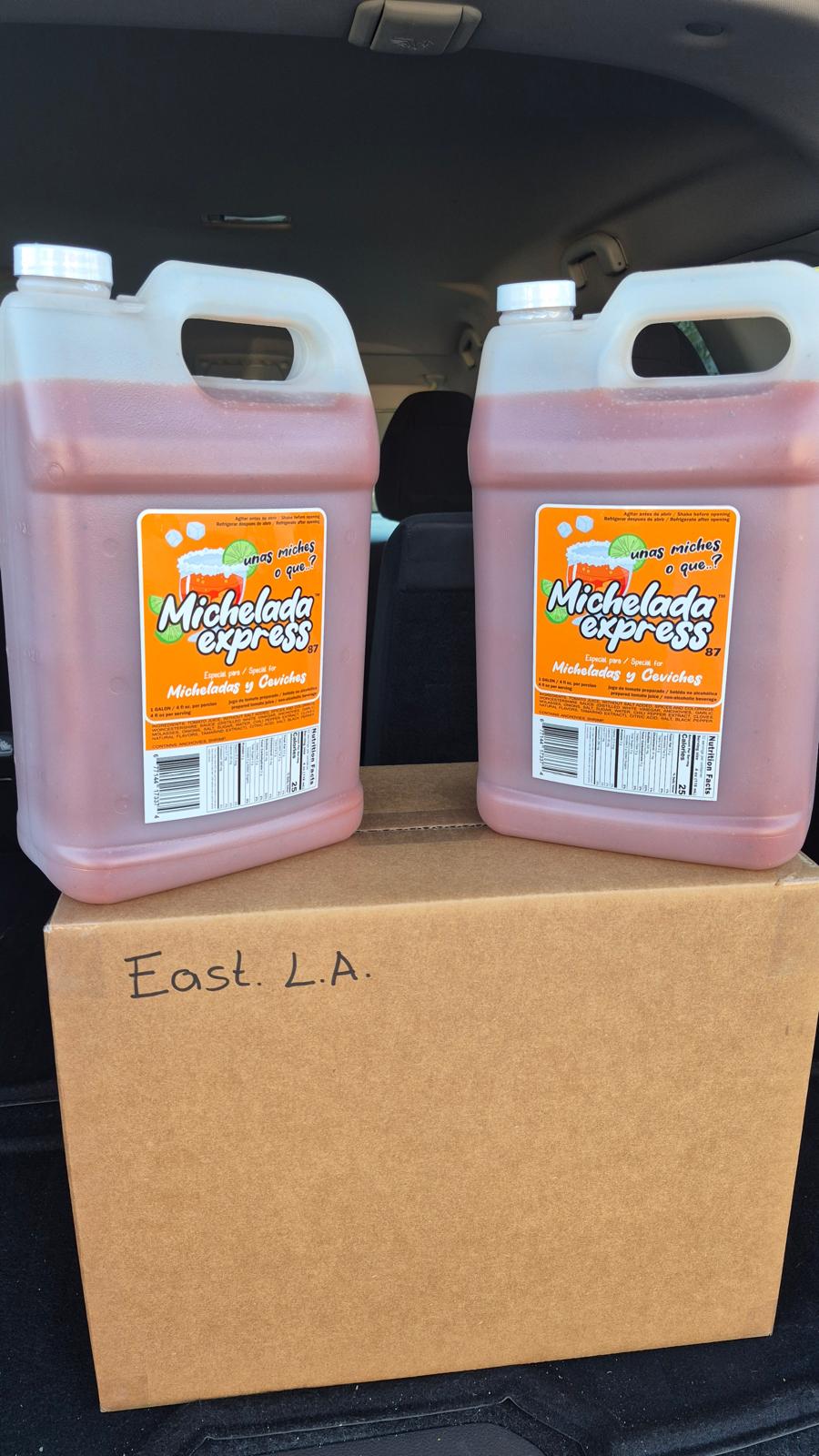Entrega de Michelada Express en East L.A.